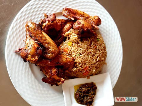 BBQ Chicken and Fried Rice